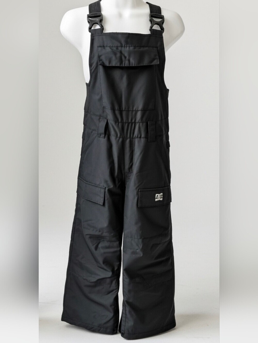 DC Shoes Youth Roadblock 10K Waterproof Snow Ski Bib Pants Black Size 10/S